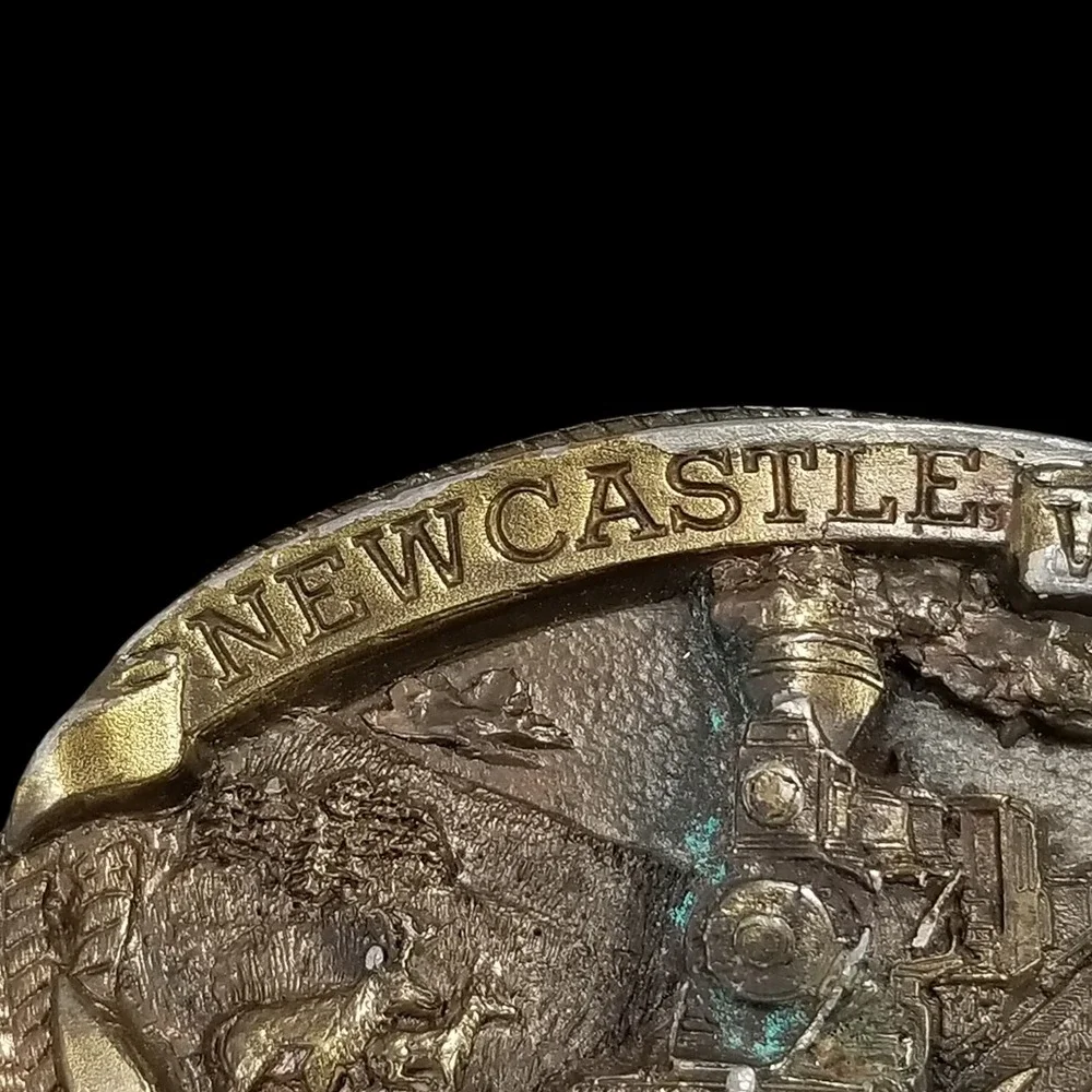 Newcastle Wyoming‎ Centennial Belt Buckle 1889 1989 Limited Edition Dart Inc USA